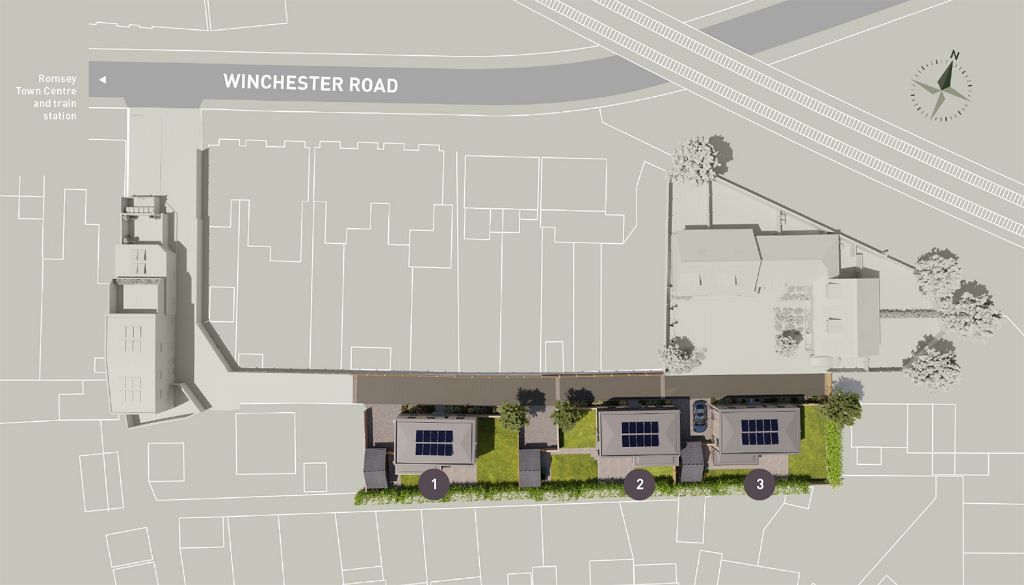 Detached houses site plan